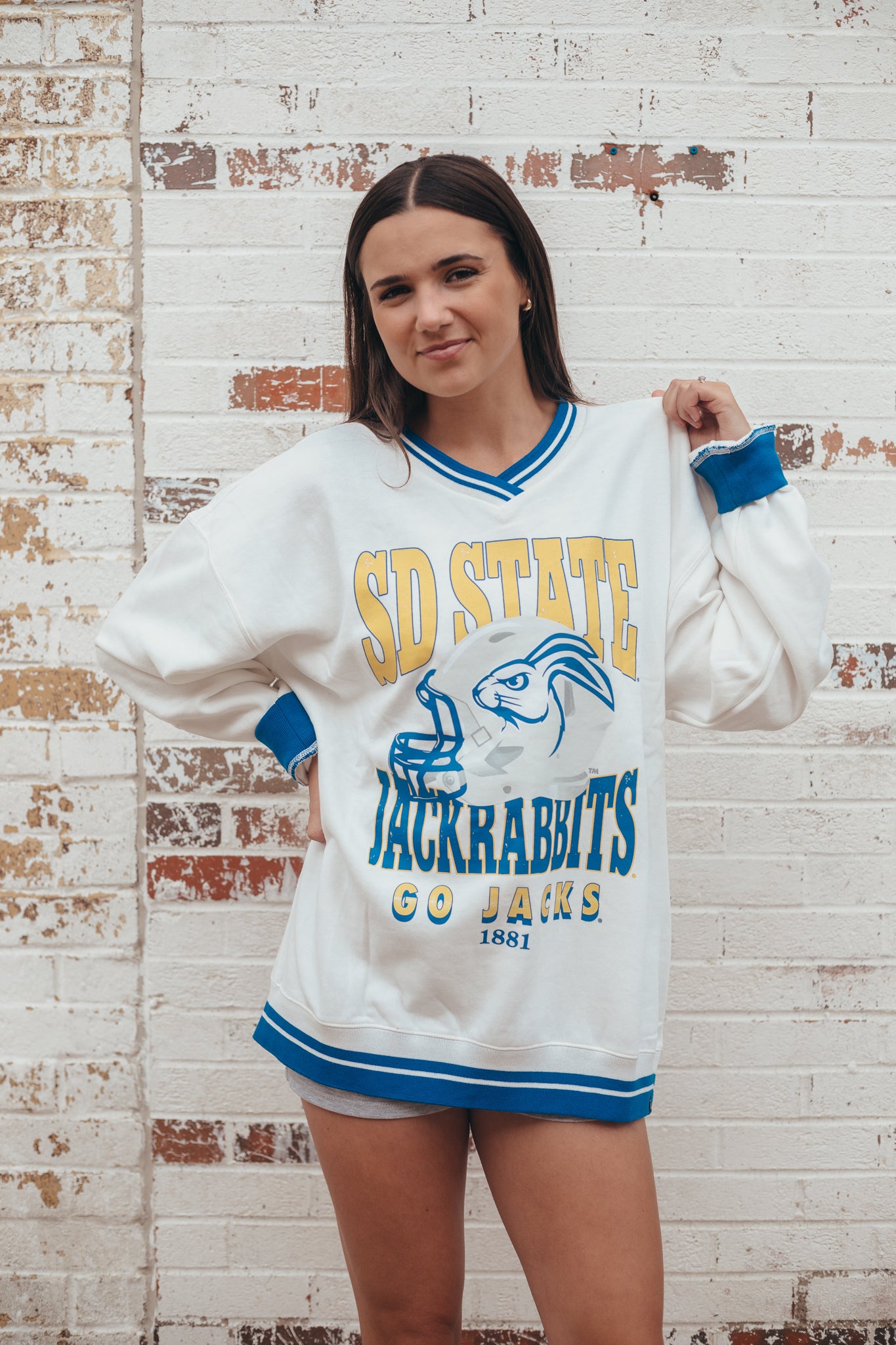 SDSU Murry Hippie Helmet Varsity Pullover
