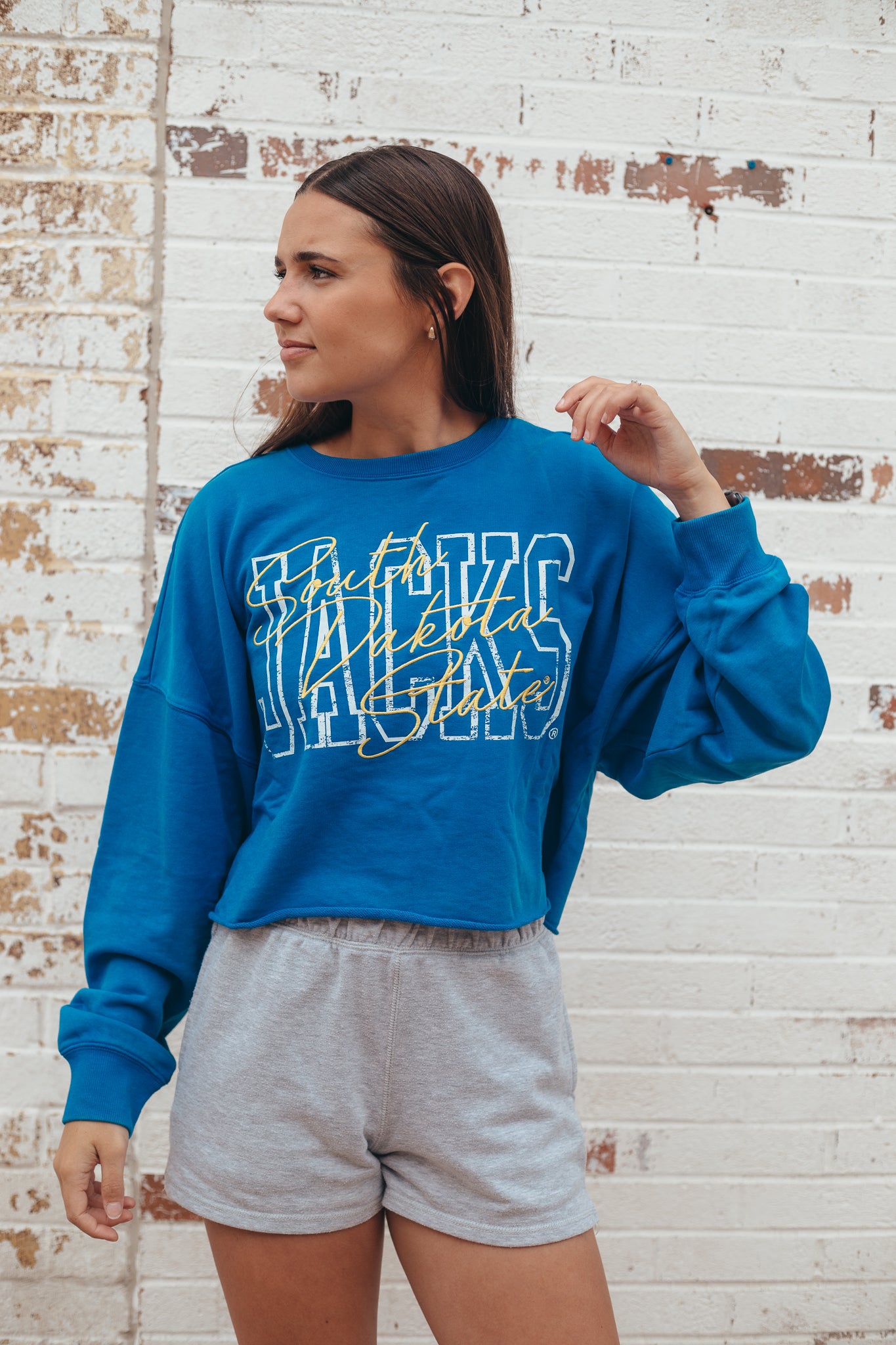 SDSU Owens Oversized Cropped Crew