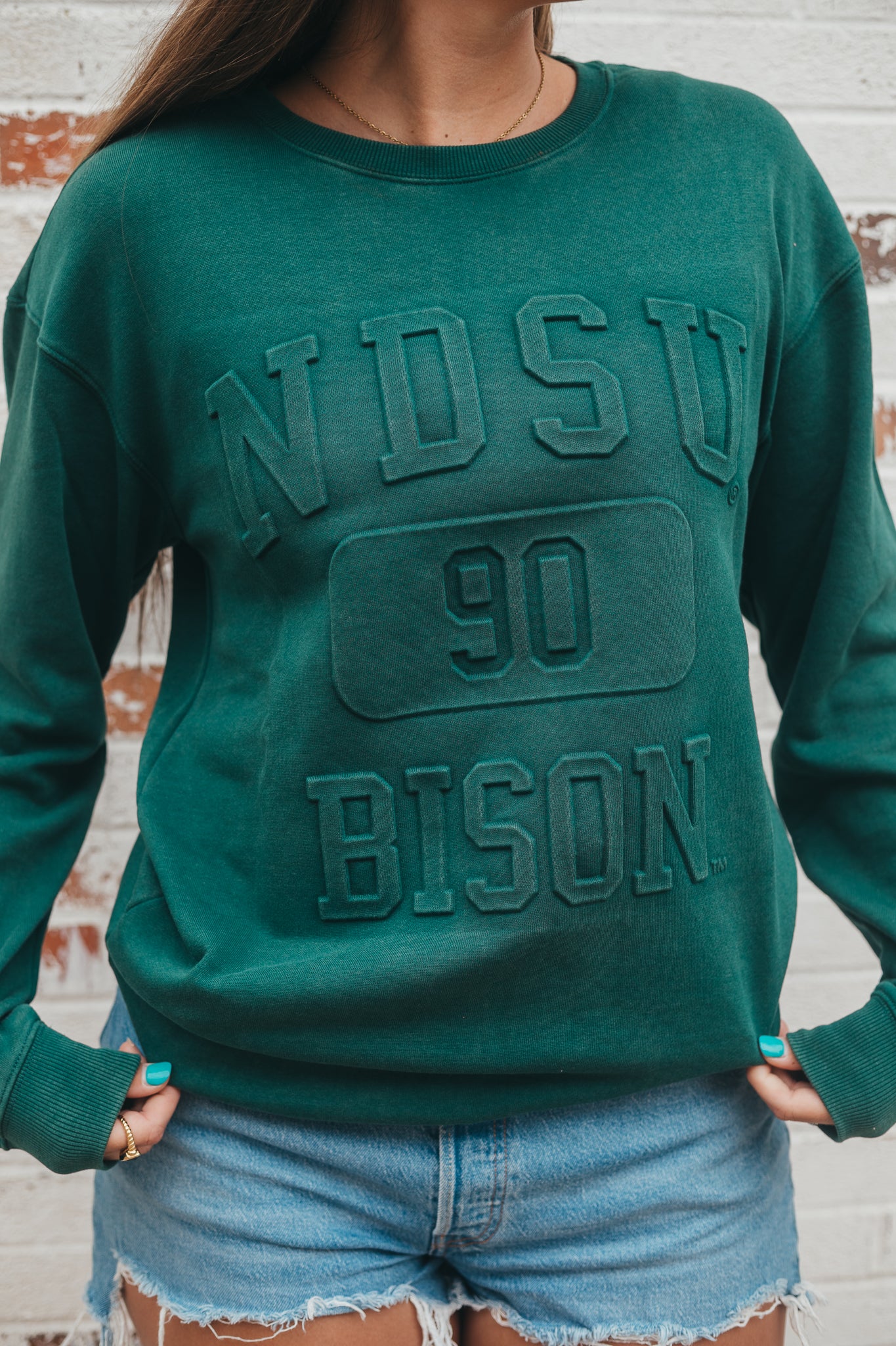 NDSU Vintage 81 Emerald Fleece Crew