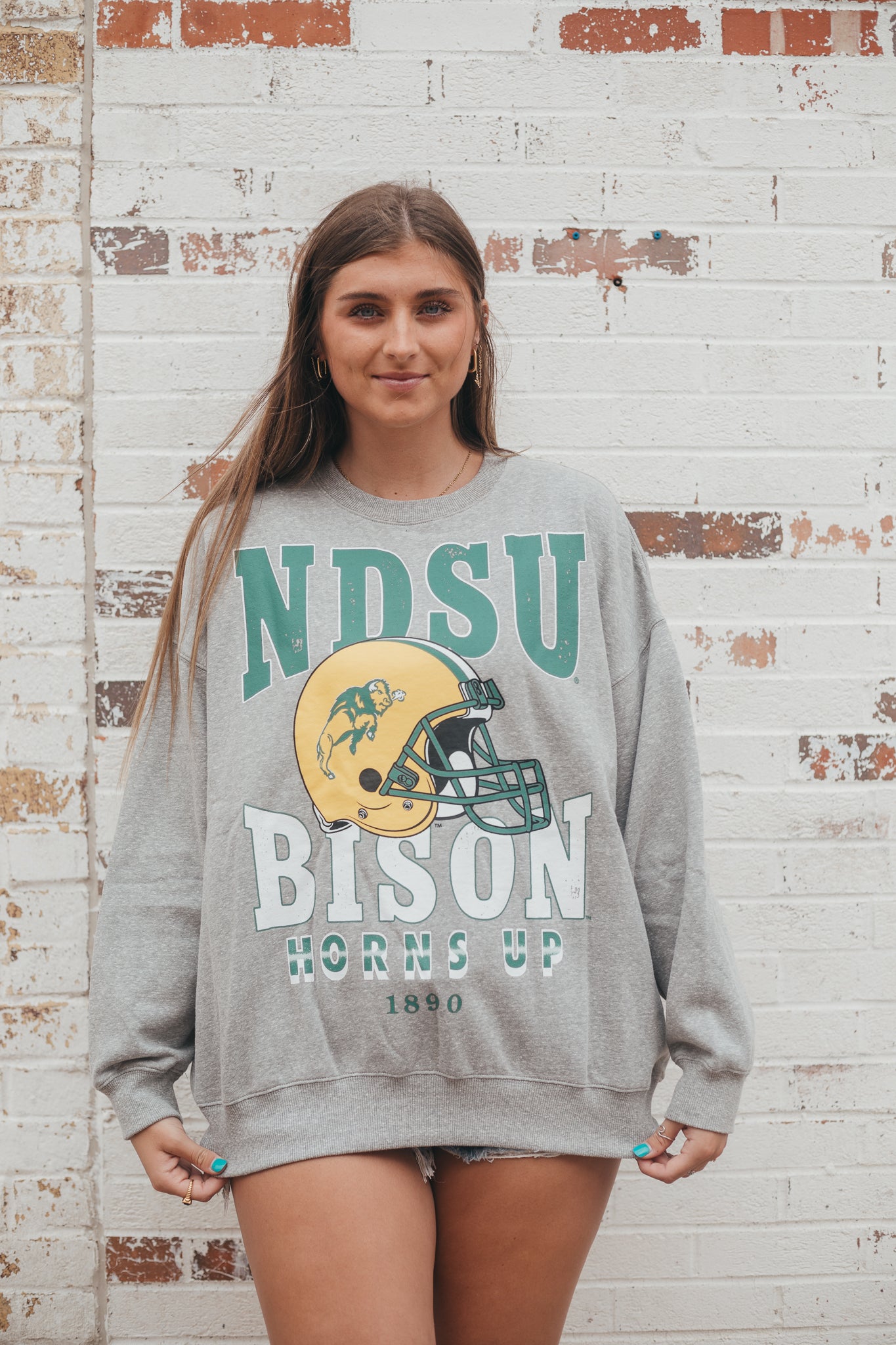NDSU Murry Hippie Helmet Oversized Crew