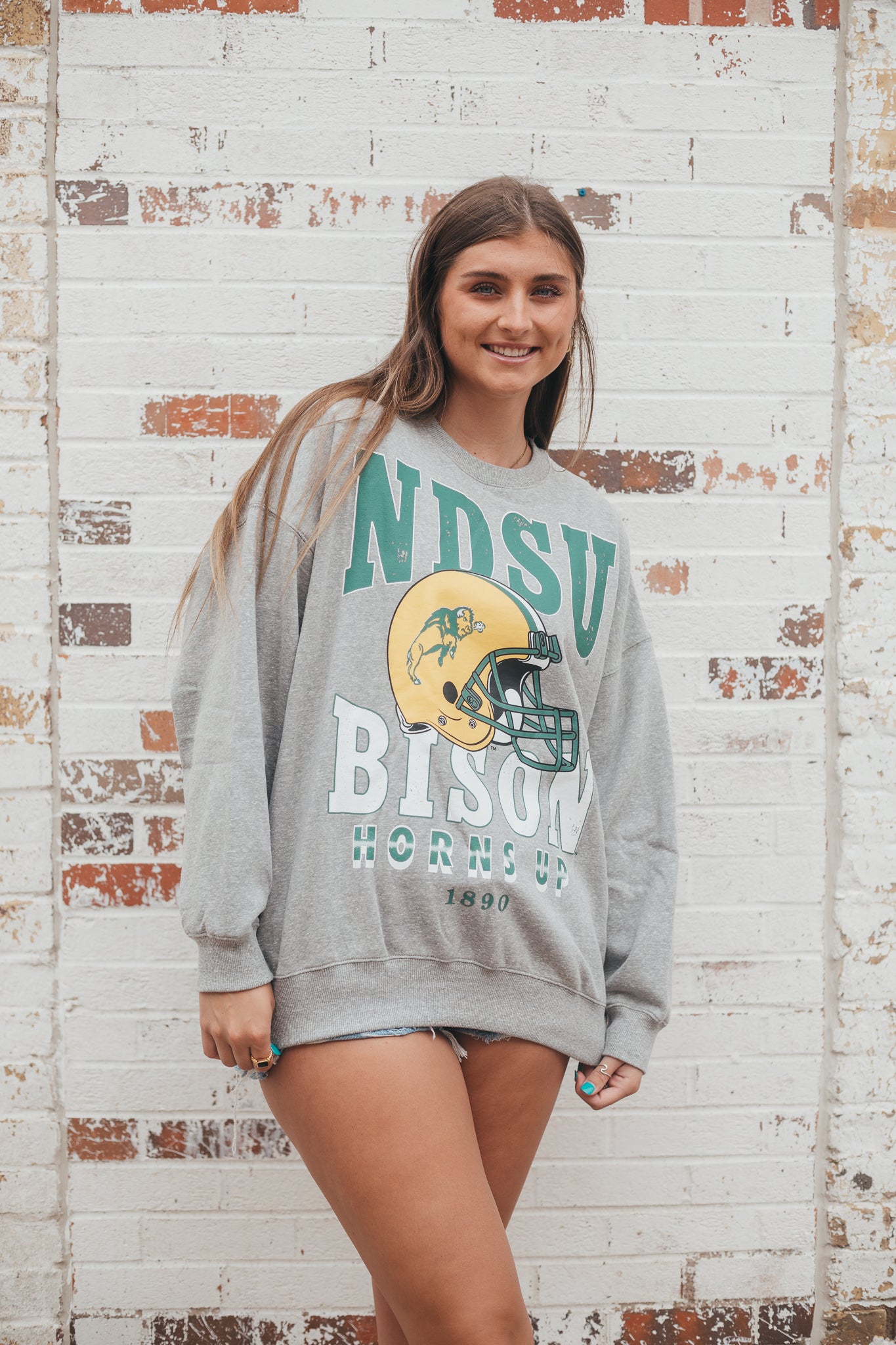 NDSU Murry Hippie Helmet Oversized Crew