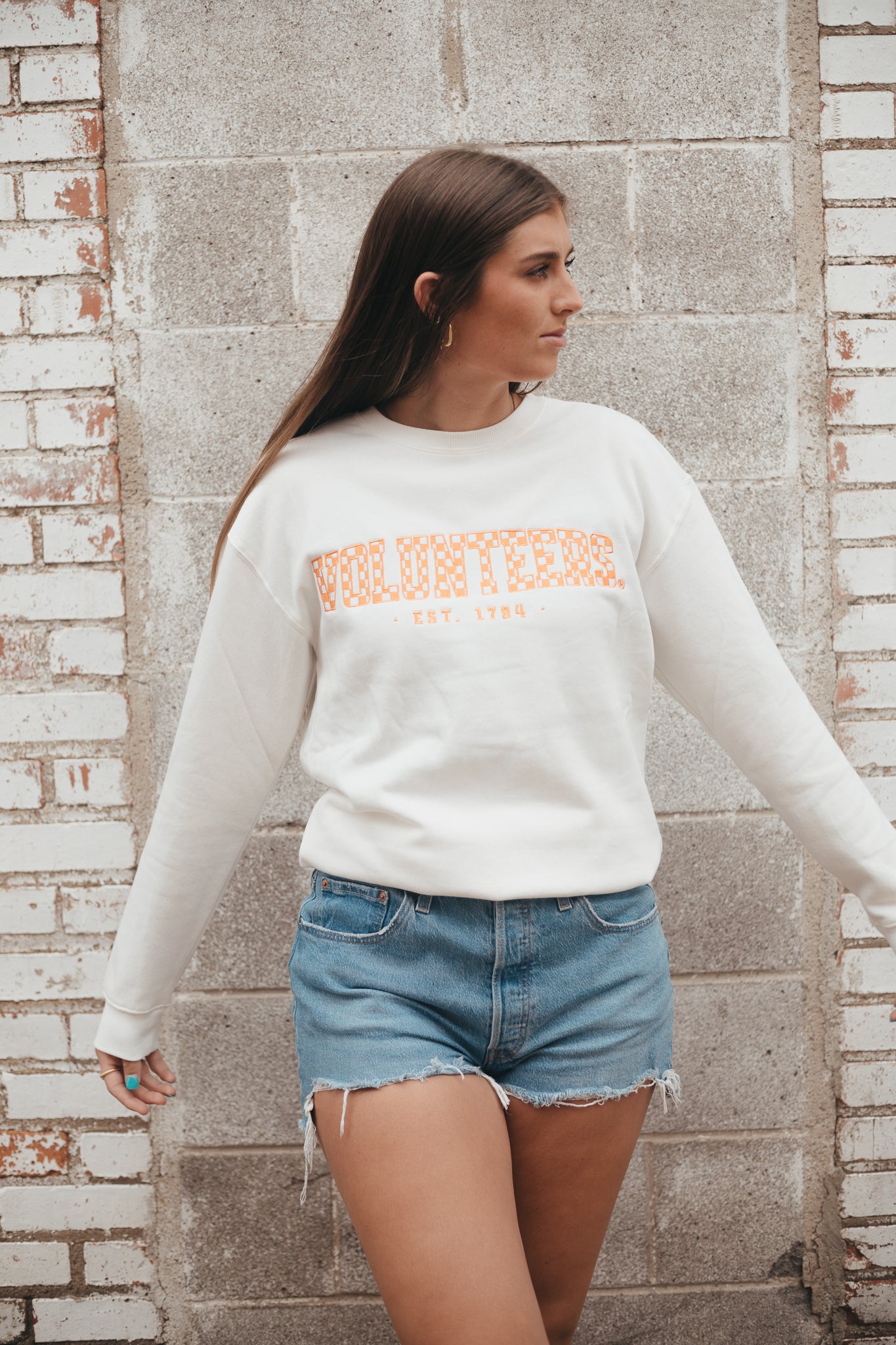 Tennessee Carter Checkered Fleece Crew