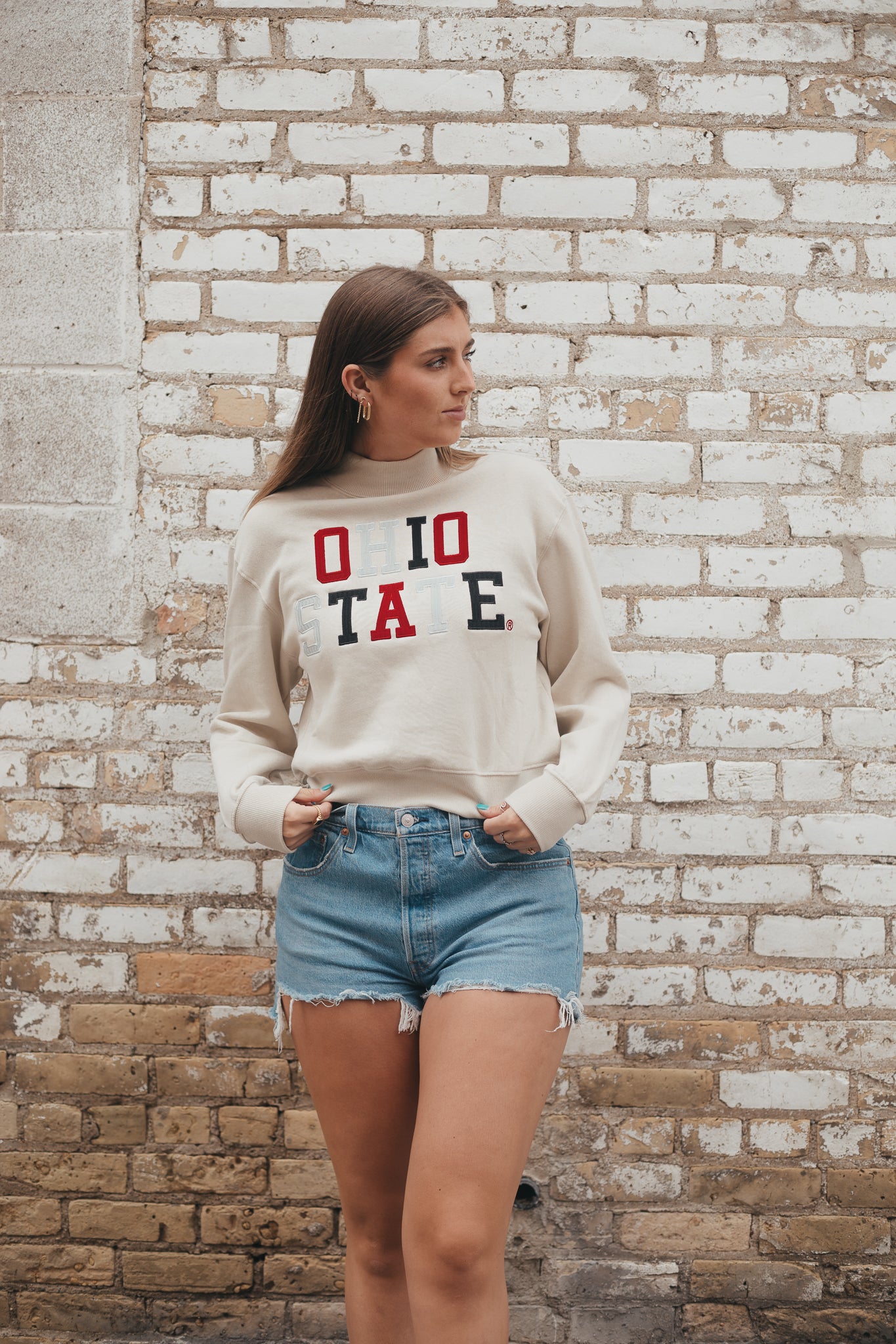 Ohio State Texas Embr. Mockneck