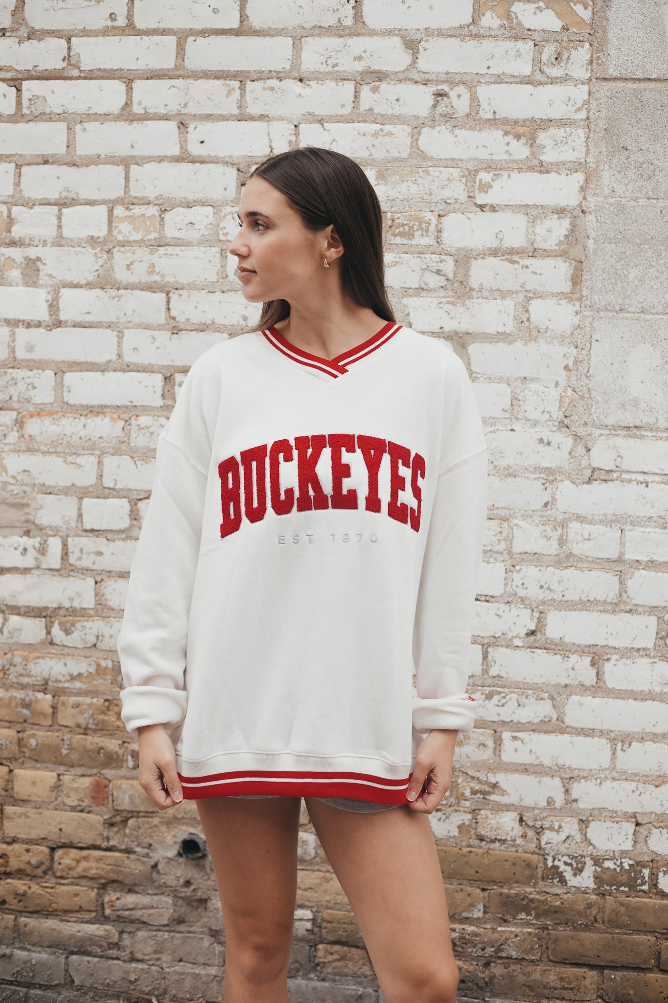 Ohio State Allen Chenille Varsity V-Neck Pullover