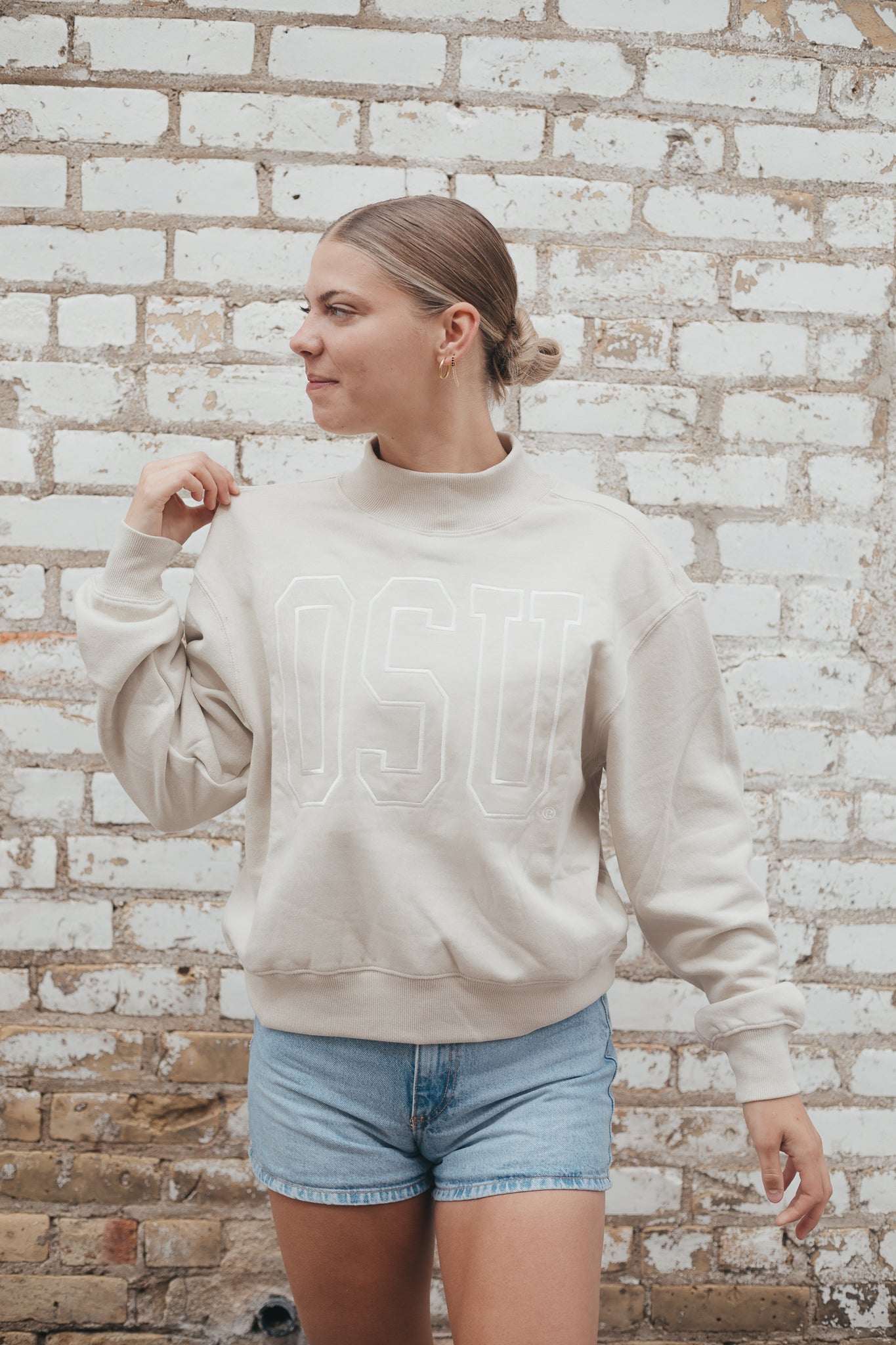 Oregon State Oversized Outline Mockneck