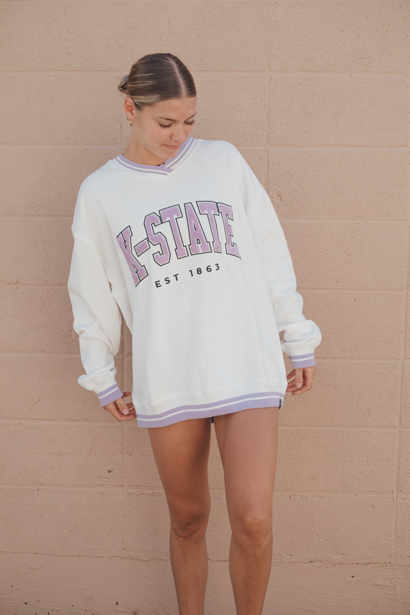 Kansas State Allen Chenille Varsity V-Neck Pullover