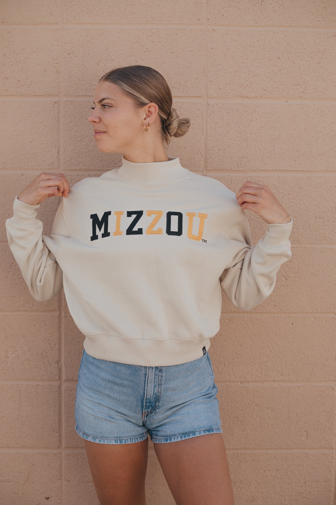 Missouri Texas Embroidery Mockneck