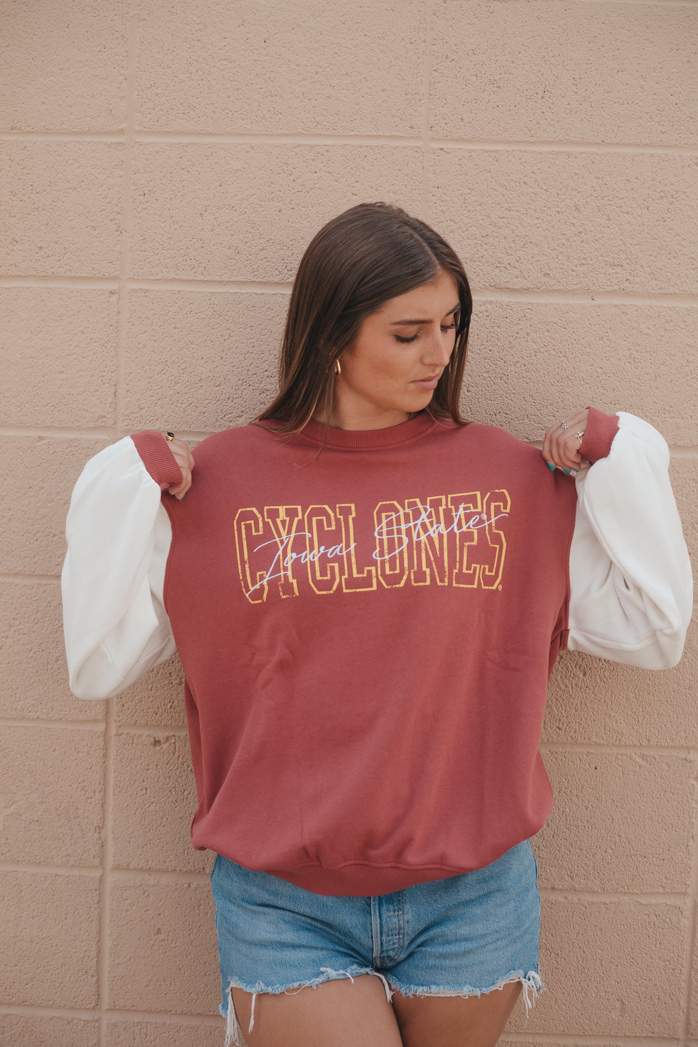 ISU Owens Oversized Colorblock Crew
