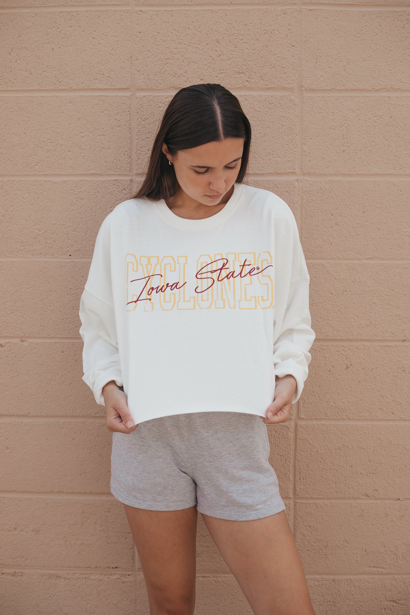 ISU Owens Oversized Cropped Crew