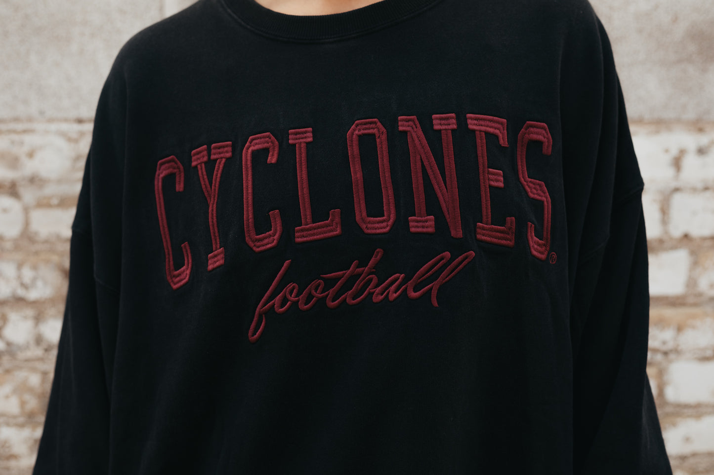 ISU Tebow Embroidery Oversized Fleece Crew