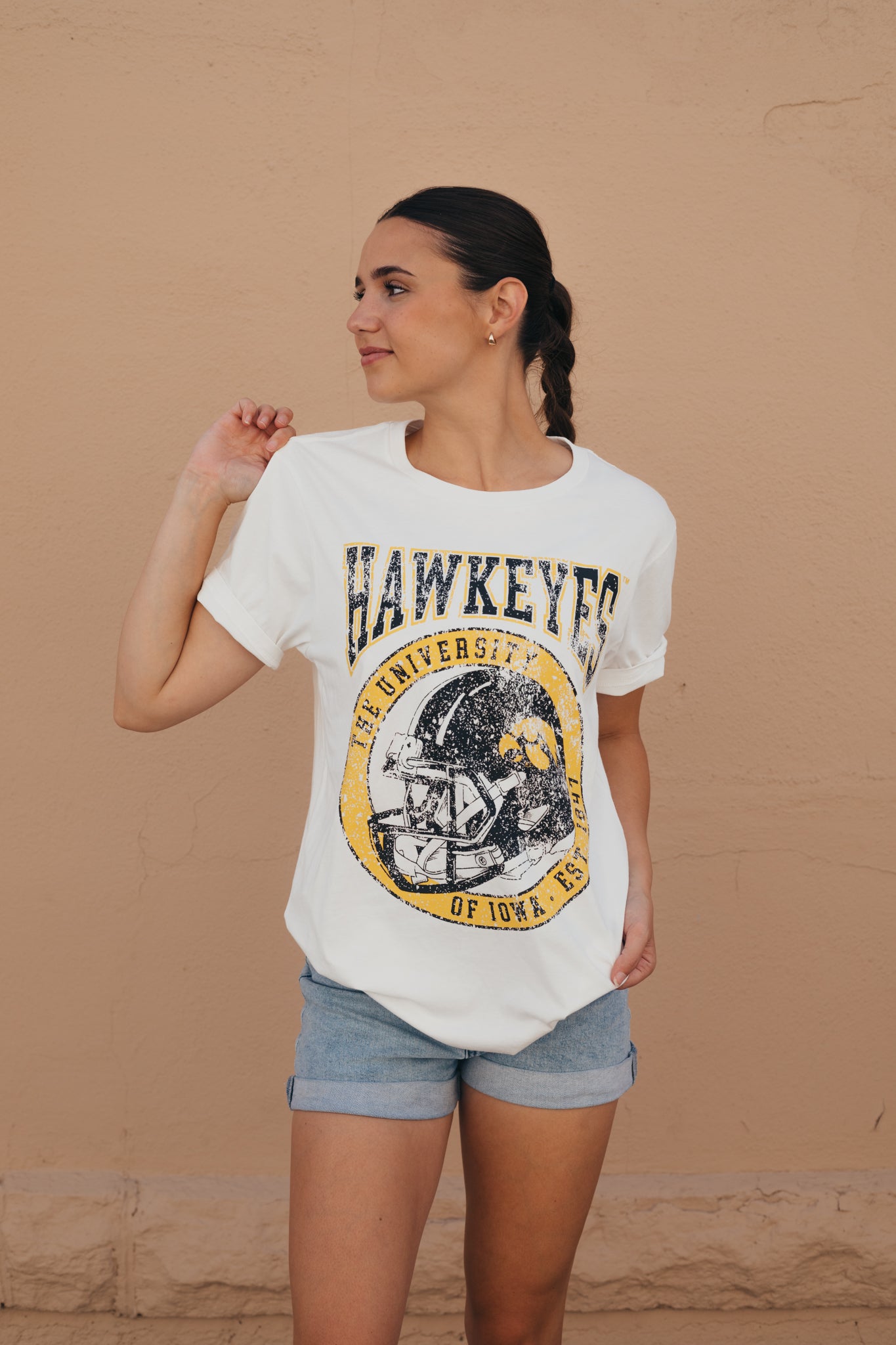 Iowa Seal Helmet White T-shirt