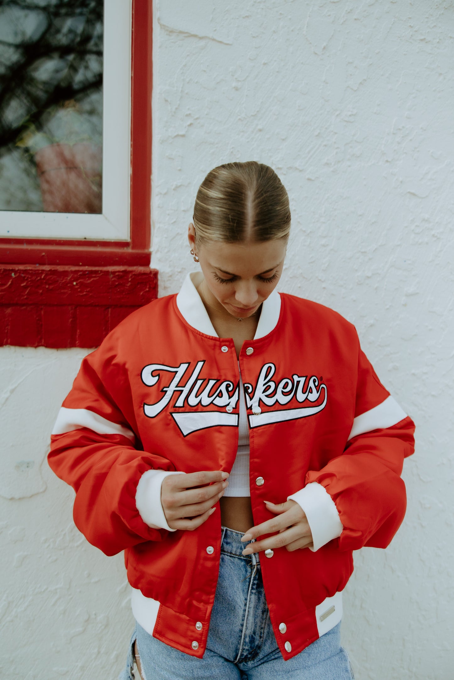 Nebraska Miles Swipe Varsity Jacket