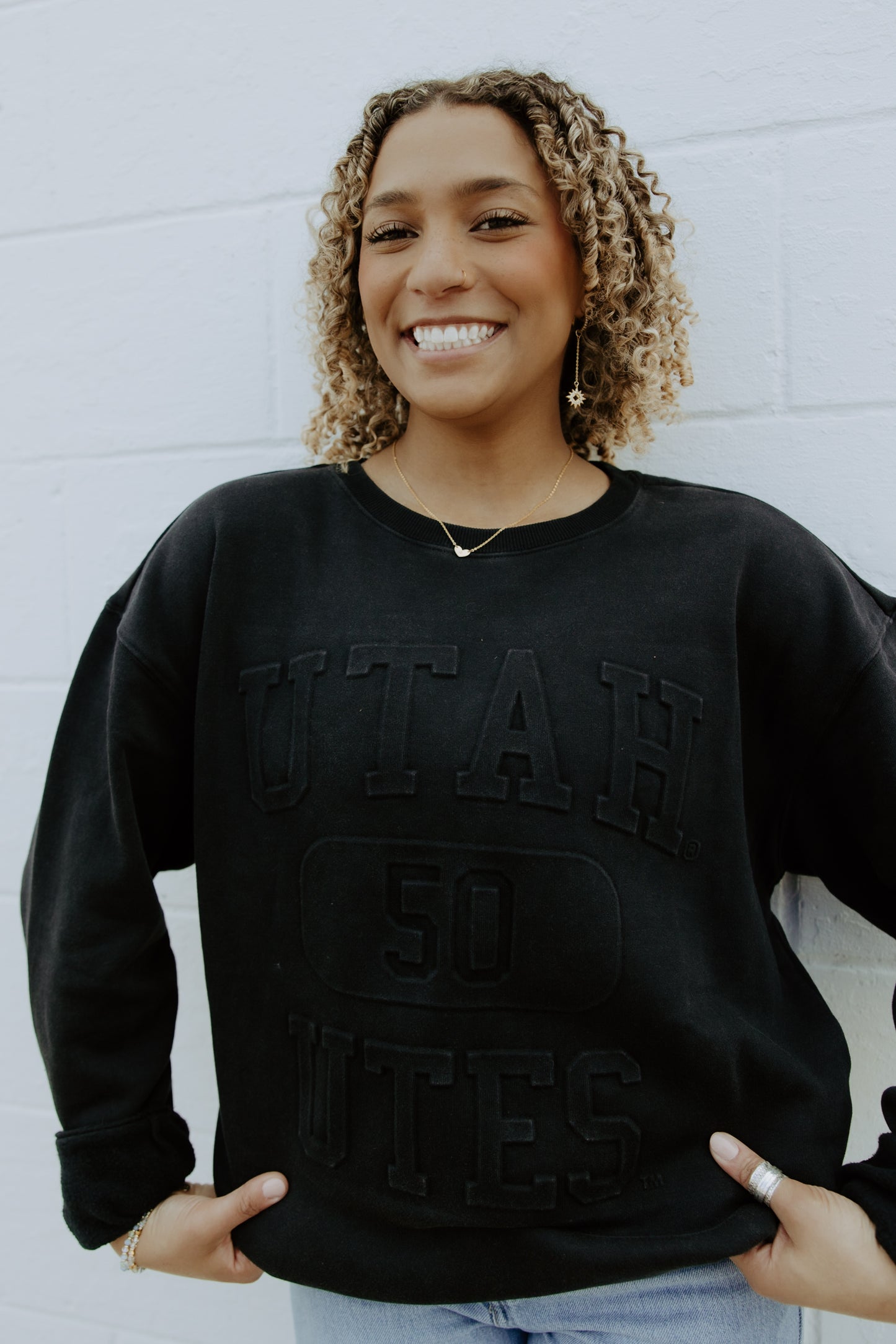 Utah Vintage 81 Black Crew