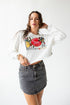 Kentucky Derby Layer Patch Cropped Longsleeve