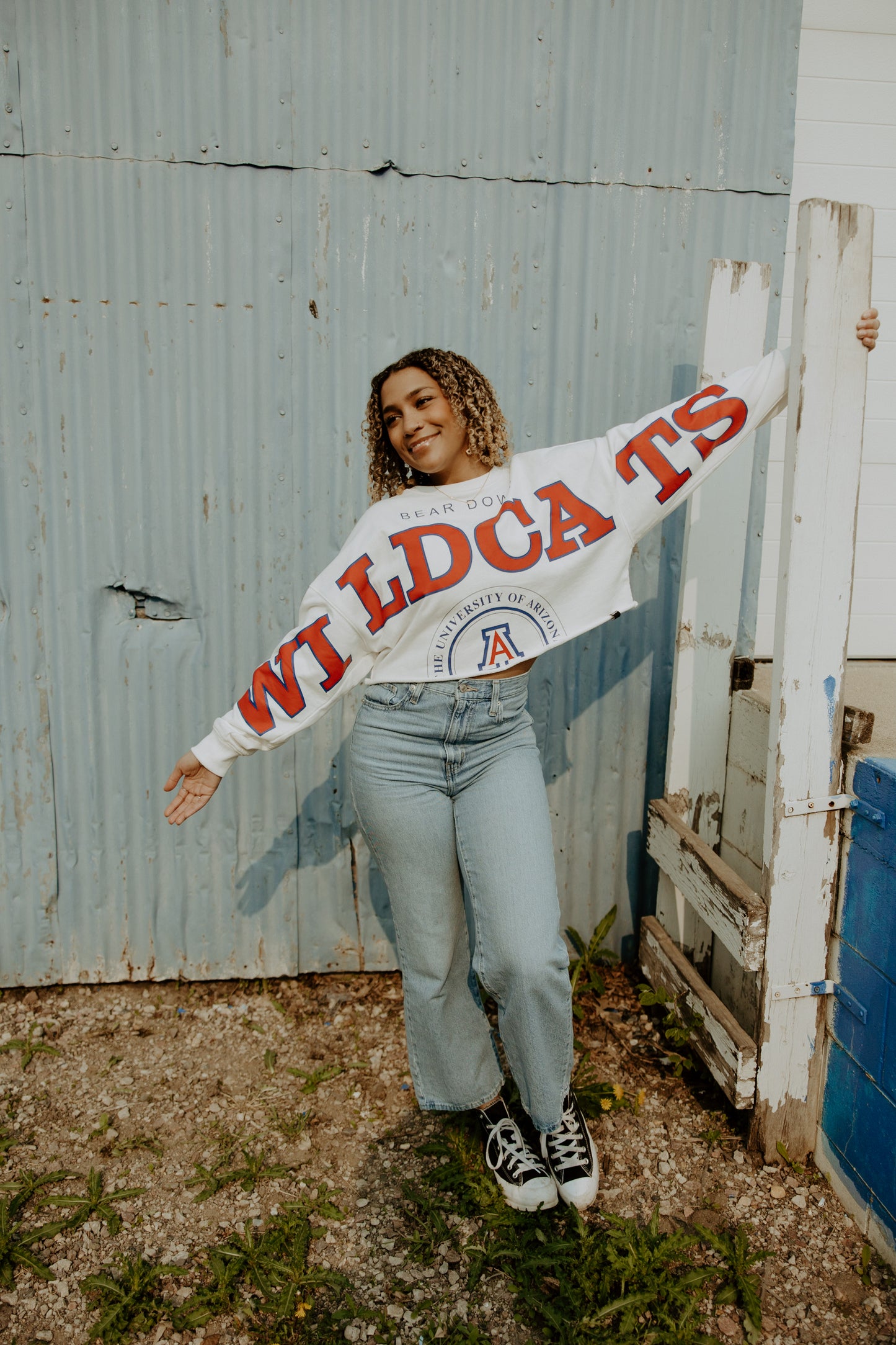 Arizona Phipps Cropped Longsleeve Crew