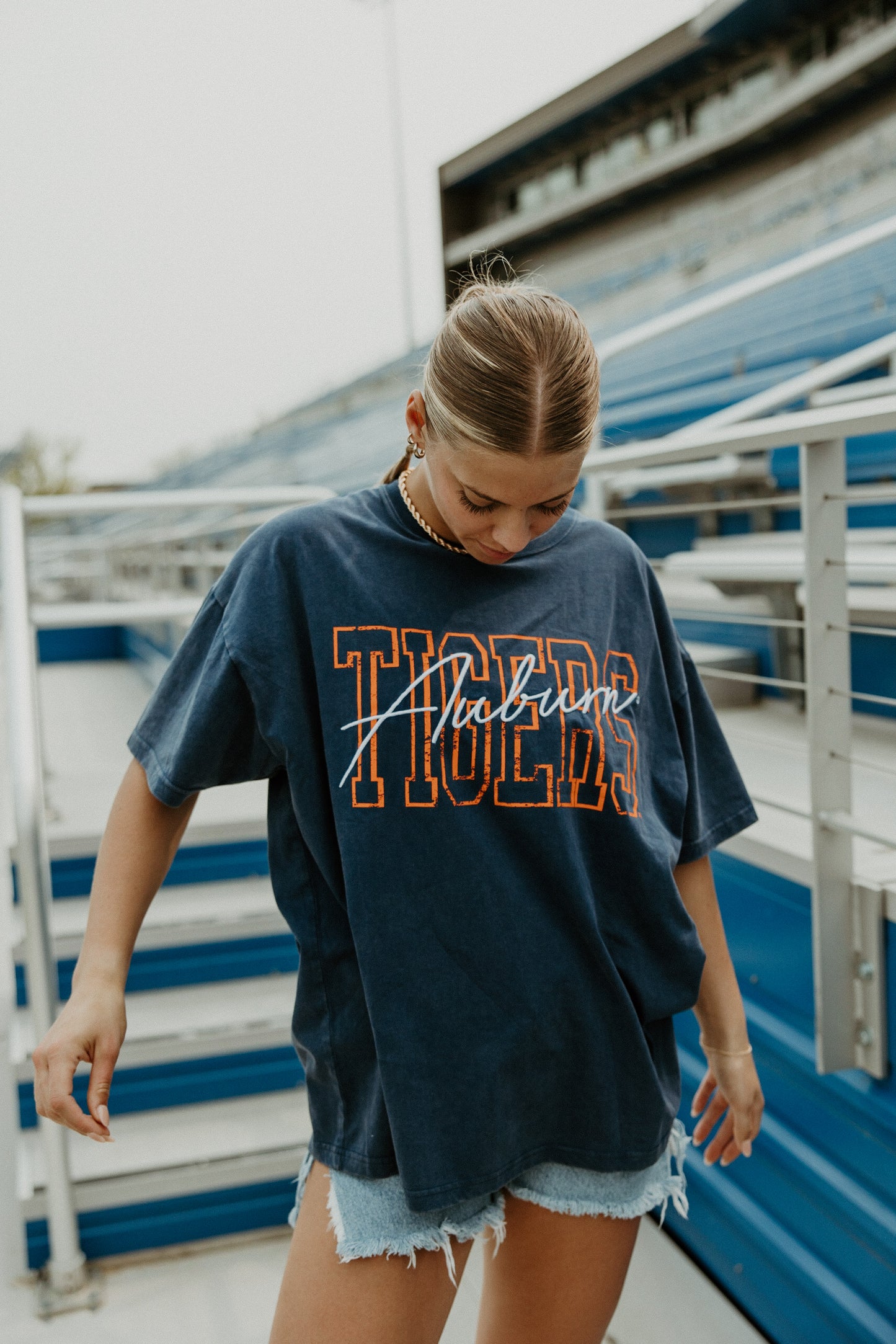 Auburn Owens Oversized Outline Band Tee