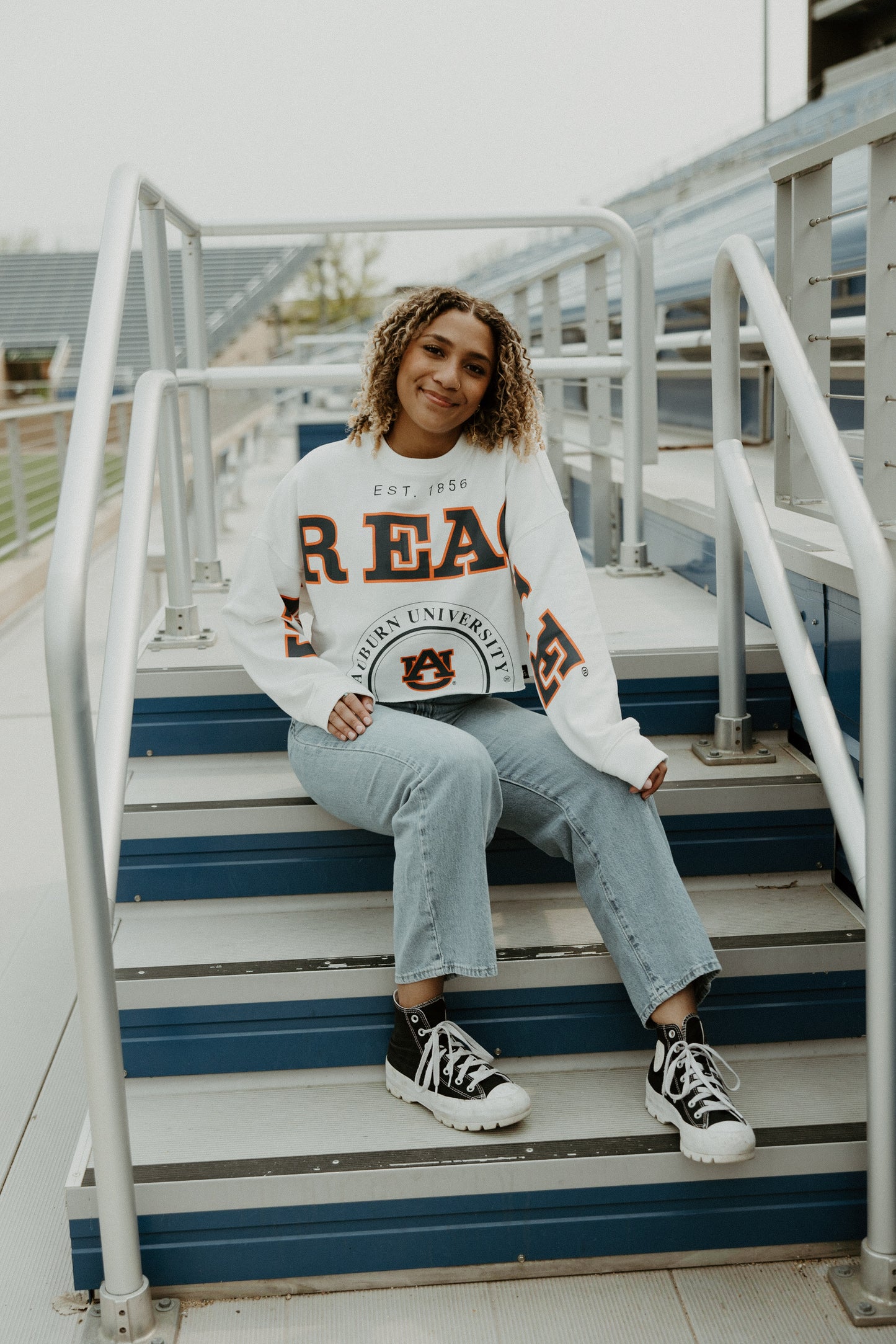 Auburn Phipps Cropped Longsleeve Crew