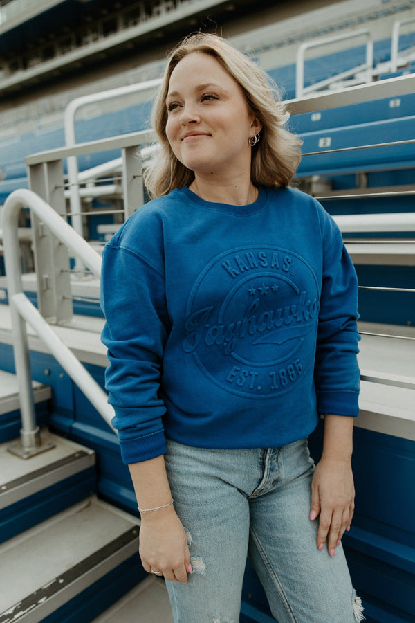 Kansas Carson Circle Comfort Crewneck