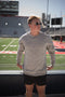 Utah College Lines Embossed Comfort Crewneck