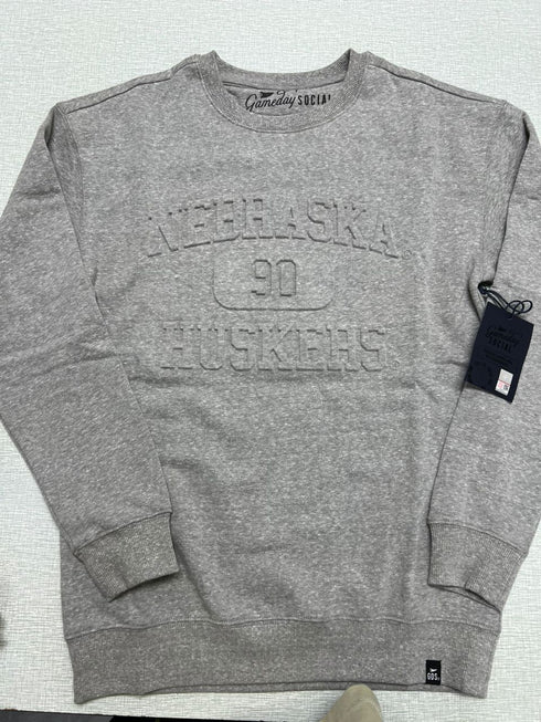 Nebraska Vintage 81 Embossed Comfort Crew