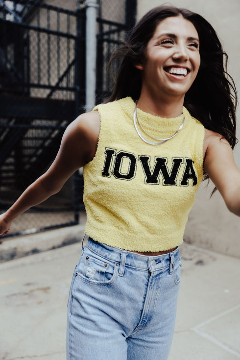 Iowa Sweater Tank Cropped Sweater Tank