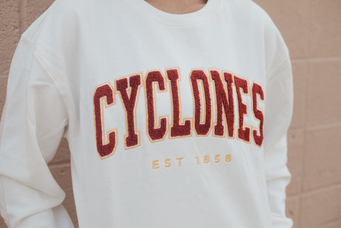 Iowa State Allen Chenille Comfort Crew