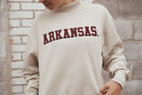 Arkansas Chenille Mock Neck Cuffed