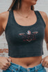 FSU Fitz Triangle Cropped Ribbed Tank