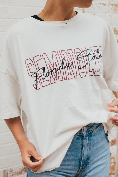 FSU Owens Outline Oversized Band Tee