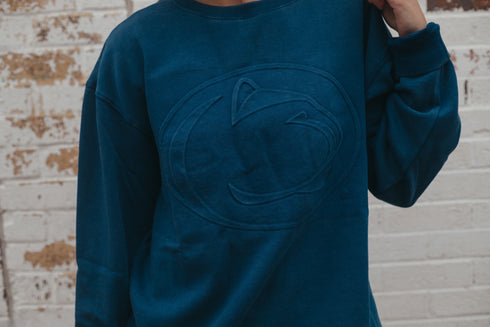 Penn State Logo Embossed Comfort Crew