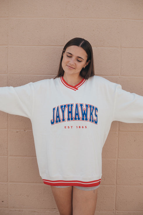 Kansas Allen Chenille Varsity V-neck