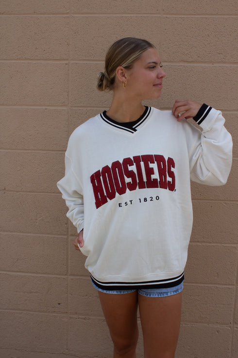 Indiana Allen Chenille Varsity V-neck