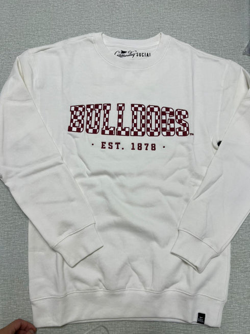 Mississippi State Carter Checkered Comfort Crew