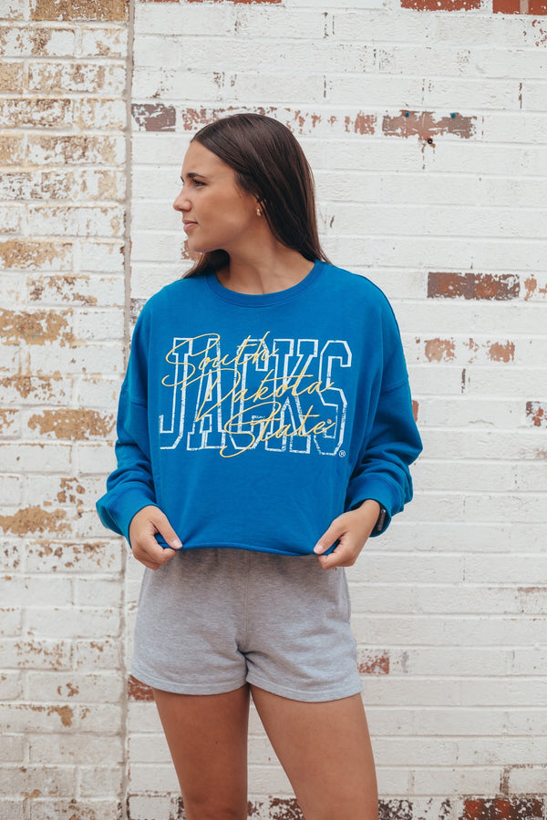 SD State Owens Outline Cropped Longsleeve