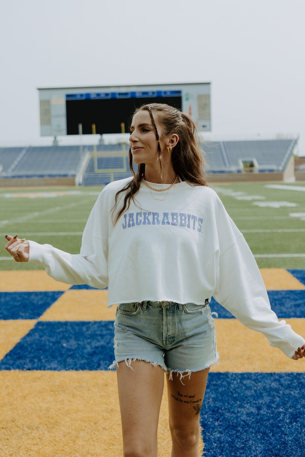 SD State Rhodes Rhinestone Cropped Longsleeve