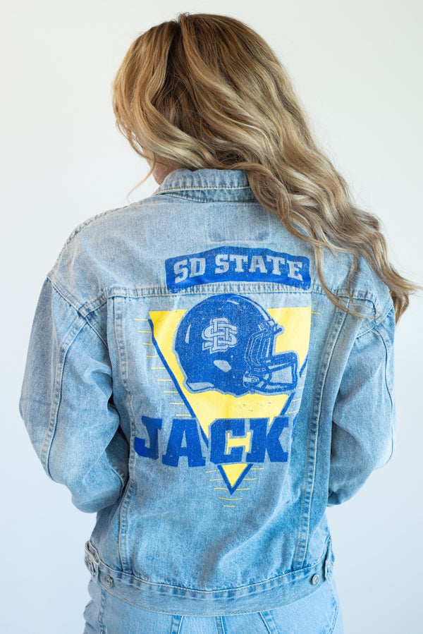 SD State Elway Triangle Denim Jacket