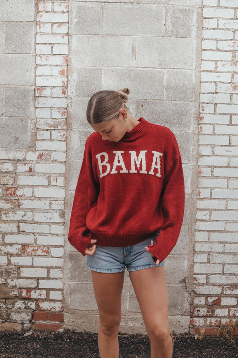 Alabama Varsity Turtleneck Turtleneck Sweater