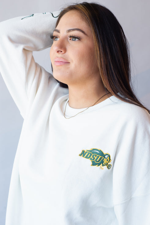 NDSU Brees Sleeve Drop Shoulder Crew