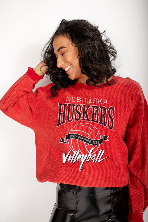 Nebraska Rodman Volleyball Corded Crew