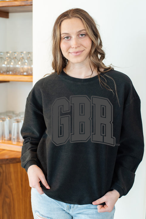 Nebraska Tonal Puff Corded Crew