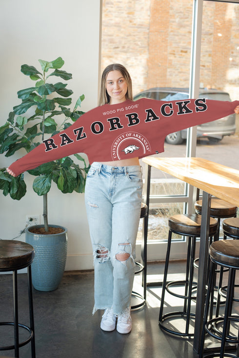 Arkansas Phipps Split Cropped Longsleeve