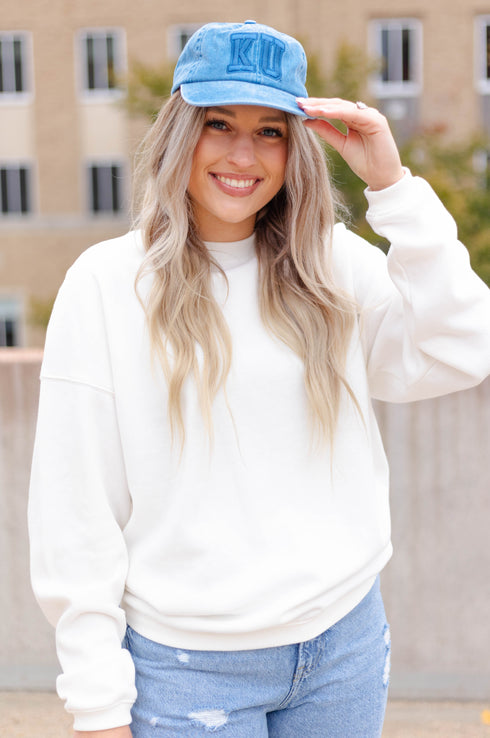 Kansas Tonal Varsity Canvas Dad Hat