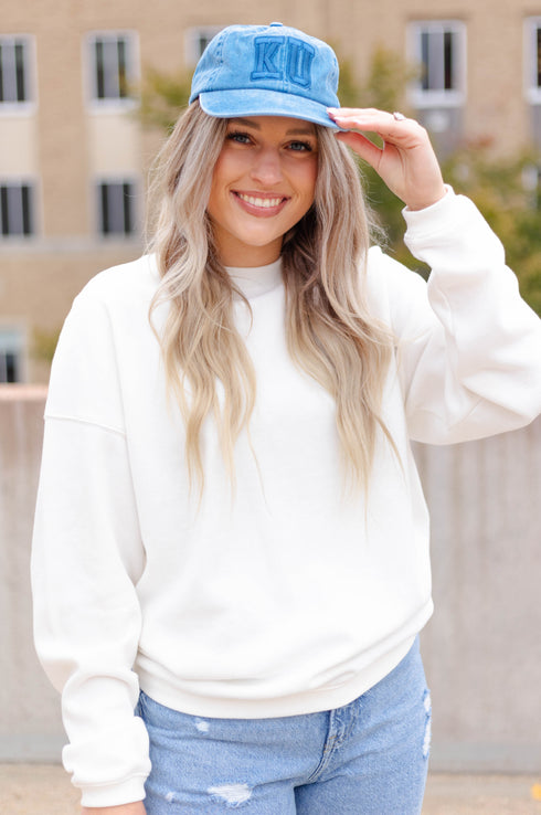 Kansas Tonal Varsity Canvas Dad Hat