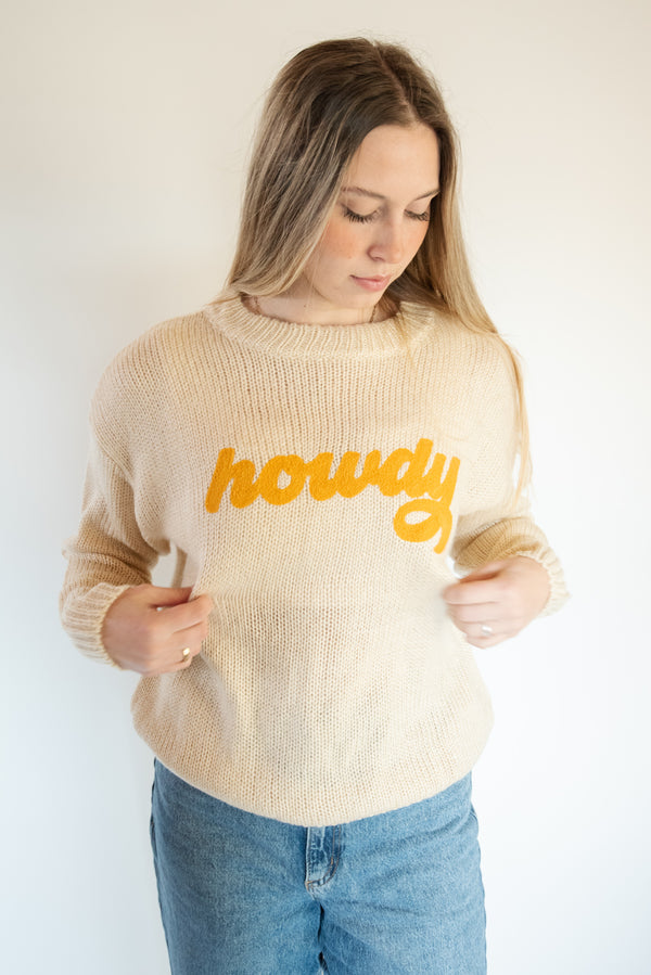 Howdy Crewneck Sweater