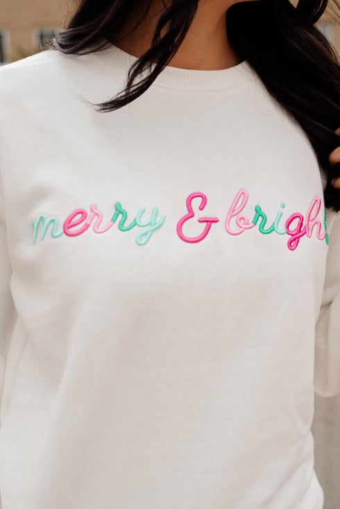Merry & Bright 3D Script Comfort Crew