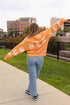 Tennessee Barkley Split Lantern Sleeve Crew