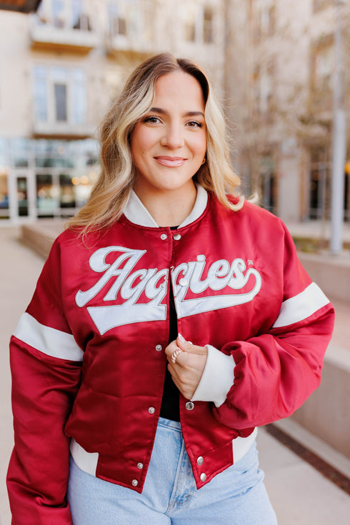 Texas A&M Miles Swipe Varsity Jacket - Heavy Weight
