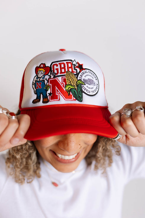 Nebraska Layer Patch Foam Trucker Hat