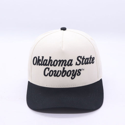 OK State 3D Script Canvas Trucker Hat