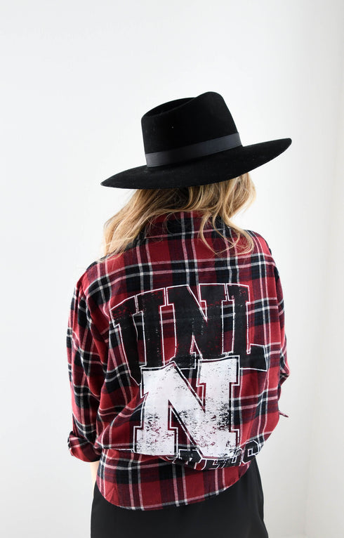 Nebraska Meyer Varsity Oversized Plaid